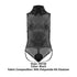 CandyMan 99720 Work-N-Play Bodysuit Color Black